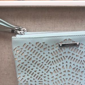 Stella & dot lazer cut vegan leather mint